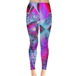 Crystal Northern Lights Palace, Abstract Ice  Leggings 