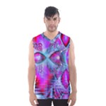 Crystal Northern Lights Palace, Abstract Ice  Men s Basketball Tank Top
