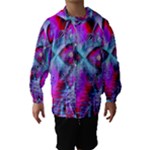 Crystal Northern Lights Palace, Abstract Ice  Hooded Wind Breaker (Kids)