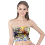 Desert Winds, Abstract Gold Purple Cactus  Tube Top