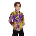 Golden Violet Crystal Palace, Abstract Cosmic Explosion Wind Breaker (Kids)