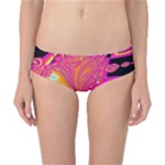 Magenta Boardwalk Carnival, Abstract Ocean Shimmer Classic Bikini Bottoms