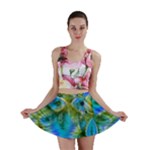 Mystical Spring, Abstract Crystal Renewal Mini Skirts
