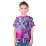 Ruby Red Crystal Palace, Abstract Jewels Kid s Cotton Tee