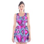 Ruby Red Crystal Palace, Abstract Jewels Scoop Neck Skater Dress