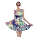 Violet Teal Sea Shells, Abstract Underwater Forest (purple Sea Horse, Abstract Ocean Waves  Skater Dress