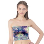 Violet Teal Sea Shells, Abstract Underwater Forest (purple Sea Horse, Abstract Ocean Waves  Tube Top