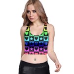 Rainbow Stars and Hearts Racer Back Crop Top