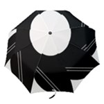 White and black abstraction Folding Umbrellas