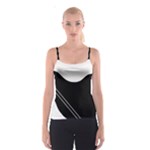 White and black abstraction Spaghetti Strap Top