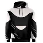 White and black abstraction Men s Pullover Hoodie