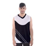 White and black abstraction Men s Basketball Tank Top