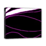 Purple, white and black lines Canvas 10  x 8 
