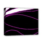Purple, white and black lines Deluxe Canvas 14  x 11 