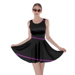 Purple, white and black lines Skater Dress