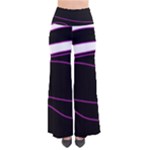 Purple, white and black lines Pants