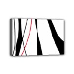 Red, white and black elegant design Mini Canvas 6  x 4 
