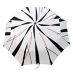 Red, white and black elegant design Folding Umbrellas