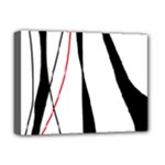 Red, white and black elegant design Deluxe Canvas 16  x 12  