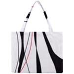Red, white and black elegant design Mini Tote Bag