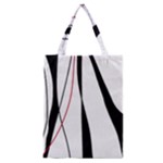 Red, white and black elegant design Classic Tote Bag