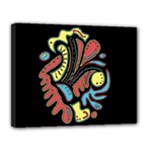 Colorful abstract spot Canvas 14  x 11 
