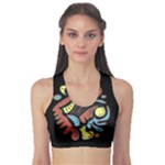Colorful abstract spot Sports Bra