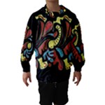 Colorful abstract spot Hooded Wind Breaker (Kids)