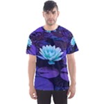 Lotus Flower Magical Colors Purple Blue Turquoise Men s Sport Mesh Tee
