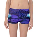 Lotus Flower Magical Colors Purple Blue Turquoise Reversible Boyleg Bikini Bottoms