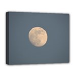 The Moon and blue sky Deluxe Canvas 20  x 16  