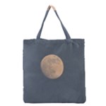 The Moon and blue sky Grocery Tote Bag
