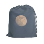 The Moon and blue sky Drawstring Pouches (XXL)