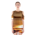 Summer Sunset Cutout Shoulder Dress