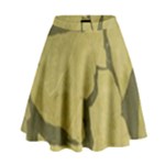 Stylish Gold Stone High Waist Skirt