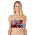 Blue and red smoke Bandeau Top