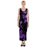 Painter was here - purple Fitted Maxi Dress