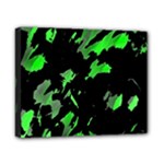 Painter was here - green Canvas 10  x 8 
