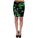 Painter was here - green Bodycon Skirt
