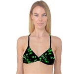 Painter was here - green Reversible Tri Bikini Top