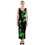 Painter was here - green Fitted Maxi Dress