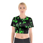 Painter was here - green Cotton Crop Top