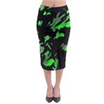 Painter was here - green Midi Pencil Skirt