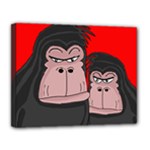 Gorillas Canvas 14  x 11 