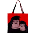 Gorillas Zipper Grocery Tote Bag