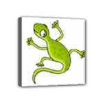 Green lizard Mini Canvas 4  x 4 