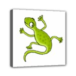 Green lizard Mini Canvas 6  x 6 
