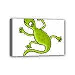 Green lizard Mini Canvas 6  x 4 
