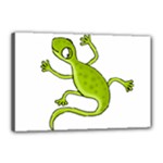 Green lizard Canvas 18  x 12 