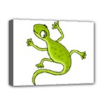 Green lizard Deluxe Canvas 16  x 12  